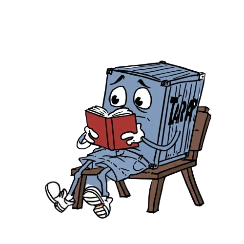 Tarry sitting on a chair reading a book